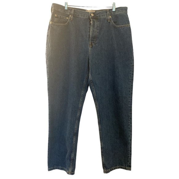 EVERLANE 90s Cheeky Jean, size 33 Ankle, Northridge blue medium wash, button fly - Picture 1 of 6